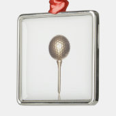 Golfbal en t-shirt metalen ornament (Links)