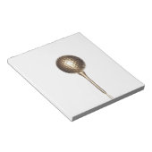 Golfbal en t-shirt notitieblok (Schuin)