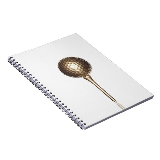 Golfbal en t-shirt notitieboek (Rechterzijde)