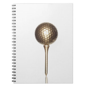 Golfbal en t-shirt notitieboek