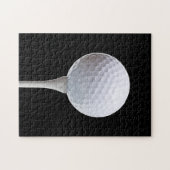 Golfbal en T-shirt op zwart - Gepersonaliseerd Sja Legpuzzel (Horizontaal)