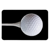 Golfbal en T-shirt op zwart - Gepersonaliseerd Sja Magneet (Horizontaal)