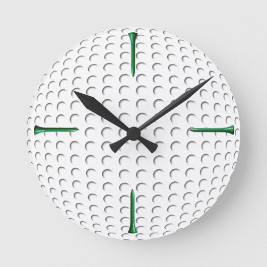 Golfbal en t-shirt ronde klok (Voorkant)