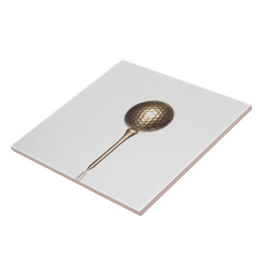 Golfbal en t-shirt tegeltje (Zijkant)