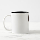 Golfbal en t-shirt tweekleurige koffiemok (Links)