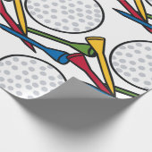 Golfbal en Tee's Cadeaupapier (Hoek)