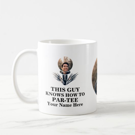 Golfbal foto's man weet hoe ze moeten paren t-shir koffiemok (Links)