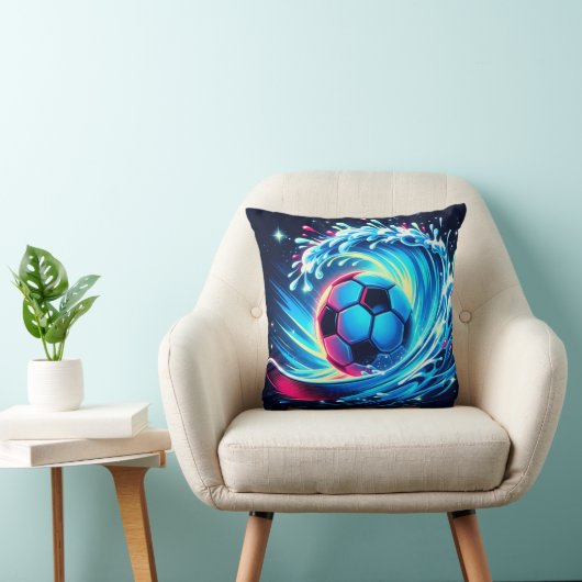 Golfbal Futuristische Oceaan Voetbal Surf Kussen (Stoel)