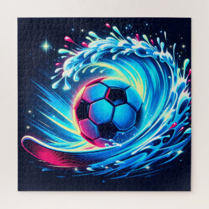 Golfbal Futuristische Oceaan Voetbal Surf Legpuzzel
