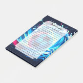 Golfbal Futuristische Oceaan Voetbal Surf Post-it® Notes (Schuin)