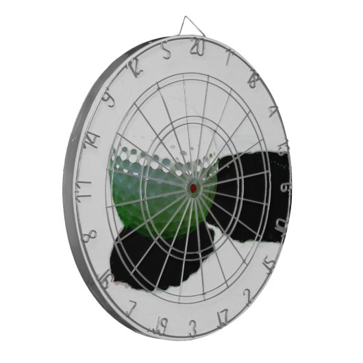 Golfbal & Gat Dartbord (Voorkant Links)