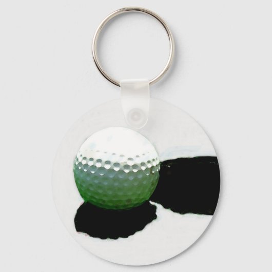 Golfbal & Gat Sleutelhanger (Voorkant)