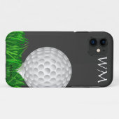 Golfbal, gepersonaliseerd, golf Case-Mate iPhone case (Achterkant (horizontaal))