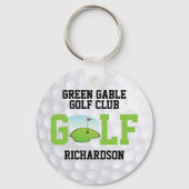 Golfbal - Gepersonaliseerde Sleutelhanger (Achterkant)