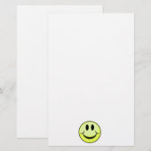 golfbal glimlach gezicht briefpapier (Voorkant / Achterkant)