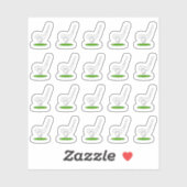 Golfbal Golfspel Dagherinnering Bujo Planner Sticker (Vel)