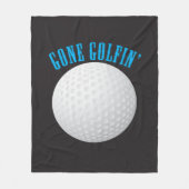 Golfbal ⛳🎁 Gone Golfing Golfer Fleece Deken (Voorkant)