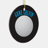 Golfbal ⛳🎁 Gone Golfing Golfer Keramisch Ornament (Rechts)