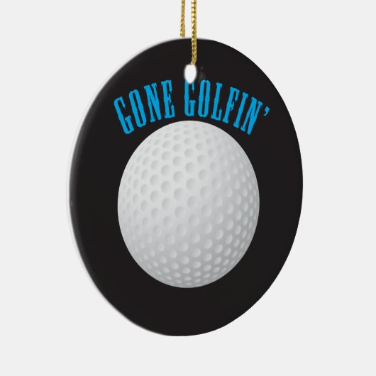 Golfbal ⛳🎁 Gone Golfing Golfer Keramisch Ornament (Rechts)