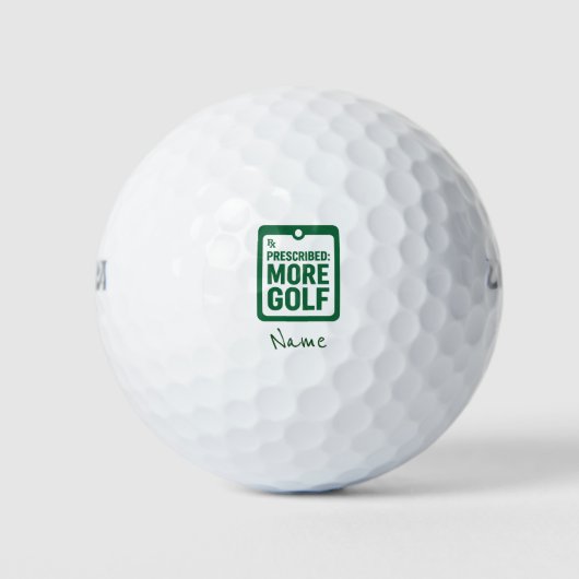 Golfbal grappige uitspraak voor golfer golfballen (Voorkant)