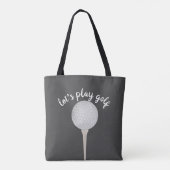 golfbal grijs en witte schattige tas voor golfers (Achterkant)