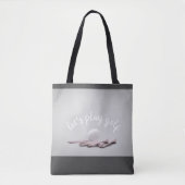 golfbal grijs en witte schattige tas voor golfers (Voorkant)