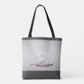 golfbal grijs en witte schattige tas voor golfers (Achterkant)