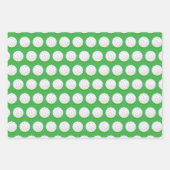 Golfbal Groen Wit Patroon Inpakpapier Vel (Voorkant 2)
