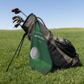 Golfbal groene golfbaan golf vrijgezellenfeest golfhanddoek (Groen)