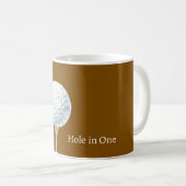 Golfbal hole-in-one koffiemok (Voorkant rechts)
