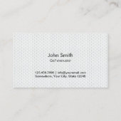 Golfbal in de donkere moderne Golfinstructeur Visitekaartje (Achterkant)