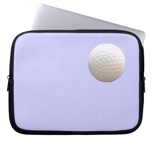 Golfbal in de lucht mouw laptop sleeve (Voorkant)