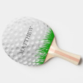 Golfbal in Gras Persoonlijk Tafeltennisbatje (Zijkant)