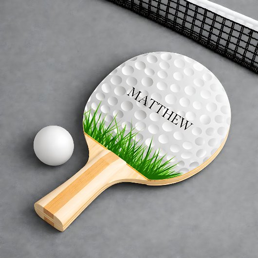 Golfbal in Gras Persoonlijk Tafeltennisbatje