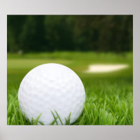 Golfbal in gras