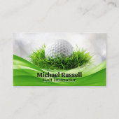 Golfbal in Gras Visitekaartje (Voorkant)