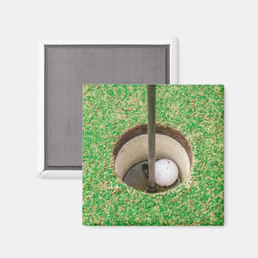 Golfbal in Hole Magneet (Voorkant / Achterkant)