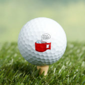 Golfbal in warme chocolademelk met marshmallows golfballen (Insitu Shirt)