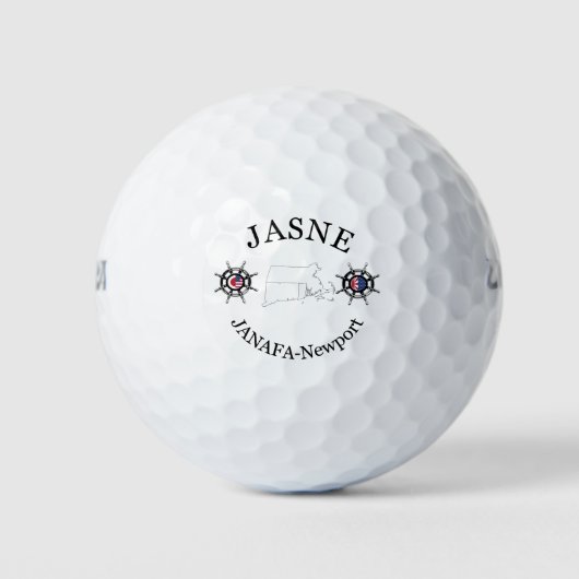 Golfbal - JASNE-JANAFA Ronde Logo Golfballen (Voorkant)