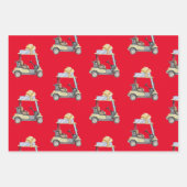 Golfbal kar ijzer voor golfer inpakpapier vel (Voorkant 2)