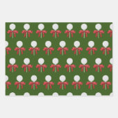 Golfbal kar ijzer voor golfer inpakpapier vel (Voorkant)