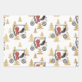 Golfbal kar ijzer voor golfer inpakpapier vel (Voorkant 3)