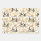 Golfbal kar ijzer voor golfer inpakpapier vel (Voorkant 2)