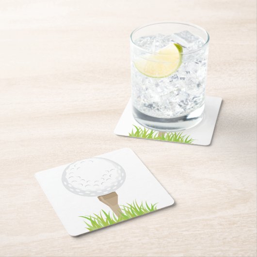 golfbal kartonnen onderzetters (Insitu)