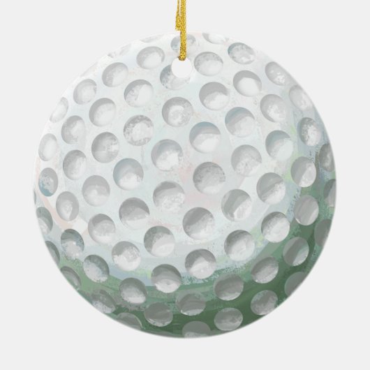 Golfbal Keramisch Ornament (Achterkant)