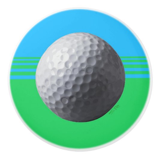 Golfbal keramische knop (Voorkant)