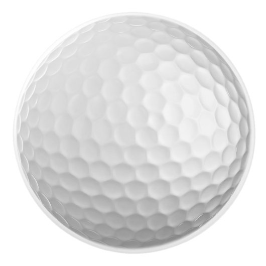 Golfbal keramische knop (Voorkant)