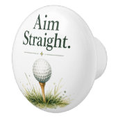 Golfbal  keramische knop (Rechts)