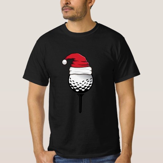 Golfbal Kerst pet T-shirt (Voorkant)