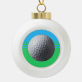 Golfbal kerstbal keramische bal ornament